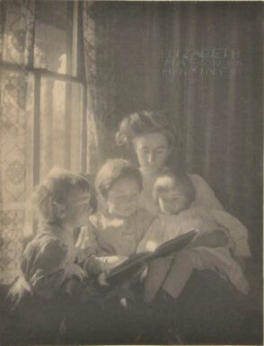 Three Children and Woman