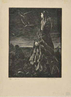 Eustacia Watching Clem Cutting Furze