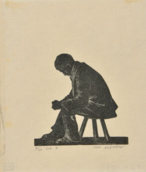 Man Seated on a Stool