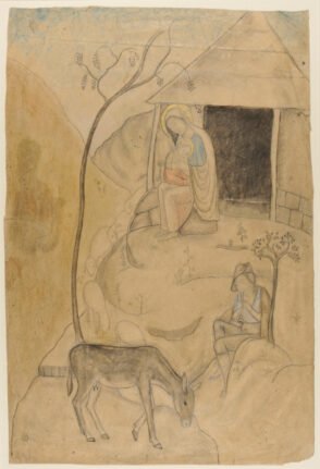 Madonna and Child in a Landscape with a Shepherd