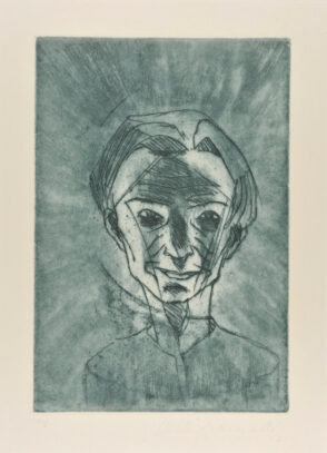 Smiling Head (Self-Portrait)