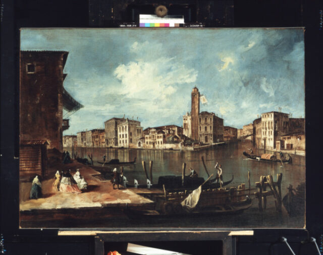 VENICE, THE GRAND CANAL WITH SAN GEREMIA, PALAZZO LABIA, AND THE ENTRANCE TO THE CANNAREGIO