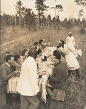 Lunch in a Broom-Sage Field