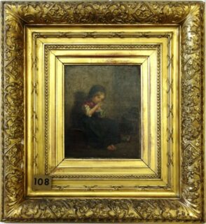 Little Girl Eating Porridge