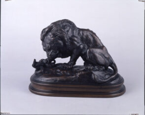 Lion Crushing a Serpent