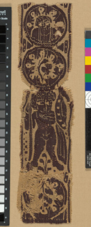 Fragment of Clavus with Dancer and Portrait Medallion