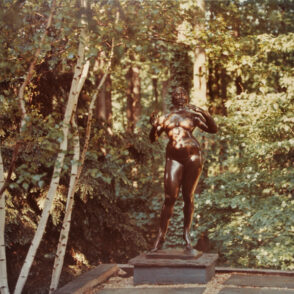 Lachaise – Standing Woman. Photograph taken in The Wurtzburger Sculpture Garden (original site, Timberlane)