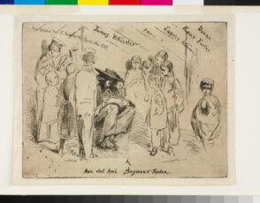 Title plate from the series “Douze eaux-fortes d’après nature (the French Set)”