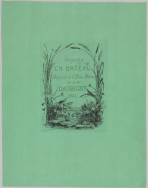 Title plate from the series “Voyage en bateau”