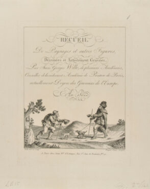 The Two Blind Beggars (frontispiece for Recueil de Paysages…)