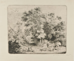 Wooded Landscape with a Resting Herdsman