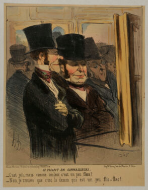 Se posant en connaisseurs