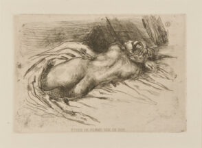 Etude de femme vue de dos