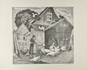 Farmyard (Feeding the Geese)