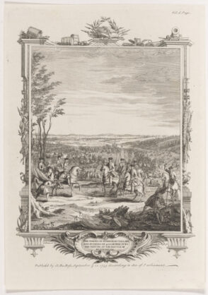 The Taking of Mareshall Tallard and Pushing of 4000 Horse into the Danube at the Battle of Blenheim