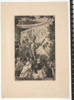 Frontispiece for the book “Charles Monselet, Les Tréteaux (Paris: Poulet-Malassis, 1859)”