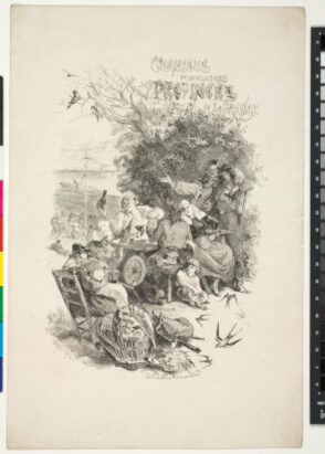 Frontispiece for the book “Chansons populaires des provinces de France (Paris: Bourdillat et Cie., 1860)”