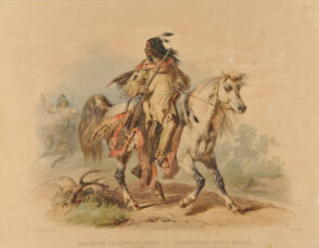A Blackfoot Indian on Horseback
