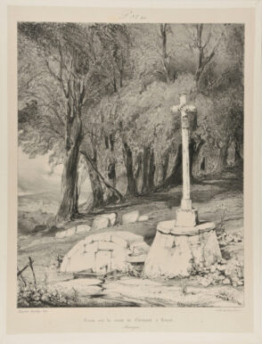 Croix sur la route de Clermont à Royat