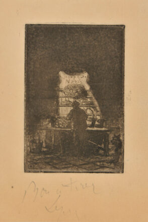 The Fishmonger, calling card for Joseph de Nittis