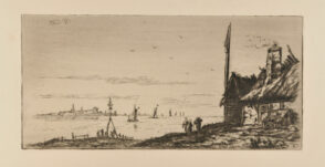 Toit de chaume au bord de l’eau