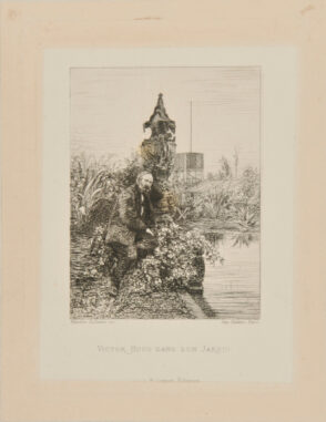 Victor Hugo dans son jardin