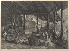 Winter: The Interior of a Barn