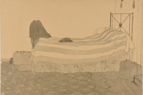 Interior with Bed and Suitcase