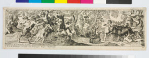 Satyrs, Cupids, and Goats Playing in Woods
