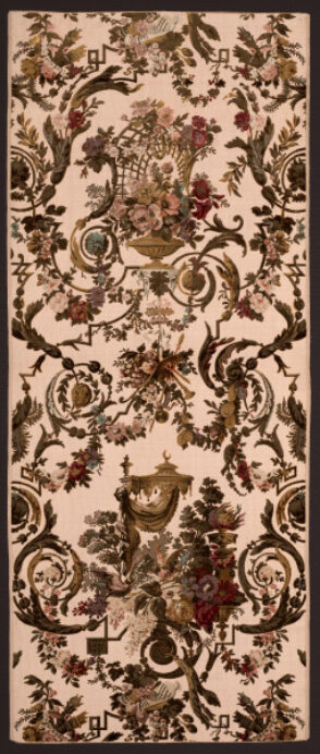 Rococo Revival Voided Ciselé Velvet with Arbor Design