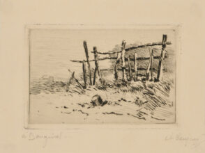 At Bougival, with old fence