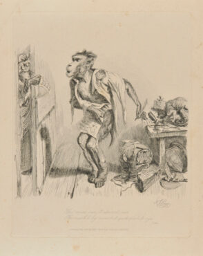 “The muse saw it upward rise”