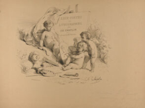 Title plate from the series “Eaux-fortes et lithographies par Chaplin: Recueil de 15 planches”