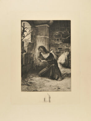 Illustration for Notre Dame de Paris (Mad Woman in Prison with Esmeralda)