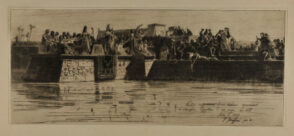 Partie Supérieure d’un Tableau représentant le Sacrifice Egyptian d’une vierge au Nil