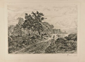 Paysan suivi de son chien