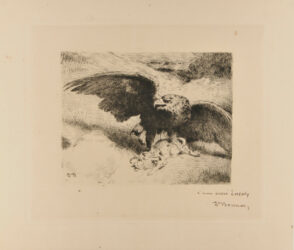 Eagle Pinioning a Hare