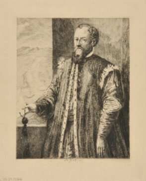 Portrait of a man with a document