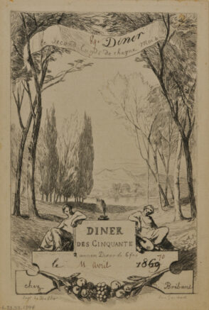 Dîner des Cinquante, ancien dîner de 6 frs.: le 11 Avril 1870