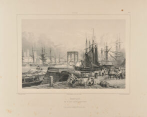 Rouen. Vue du pont suspendu, prise de St. Sever