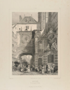 Rouen. Vue de la Grosse Horloge