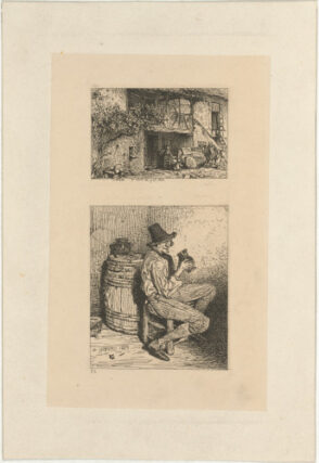 Front Stairs of a House; Drinker