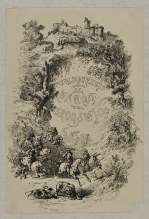 Frontispiece from the book “Charles Dickens, Le Baron de Grogzwig (Paris: L. Curmer, 1841)”