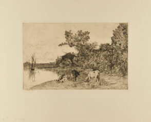 Les Vaches près du moulin à eau