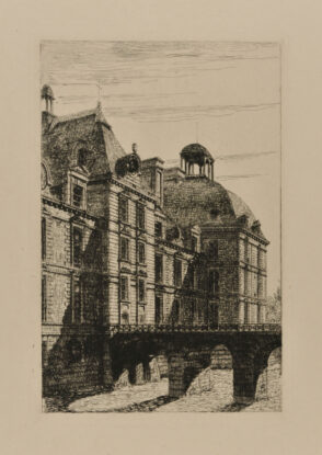 Entrance to a Chateau with Bridge