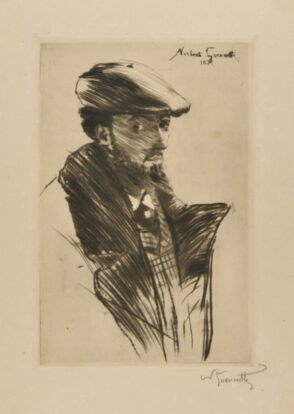 Norbert Goeneutte coiffé d’un béret