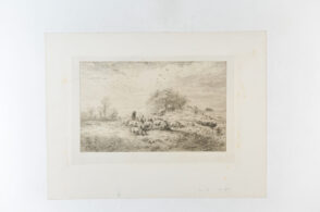 Paysage: Troupeau de porcs