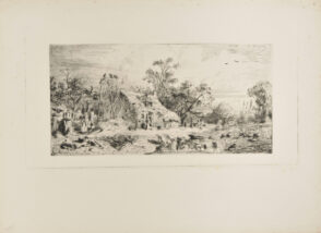 Paysage: Chaumières