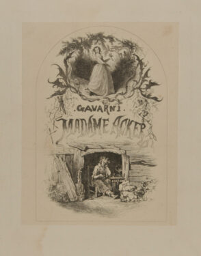 Frontispiece from the book “Paul Gavarni, Madame Acker (Paris: L. Curmer, 1842)”