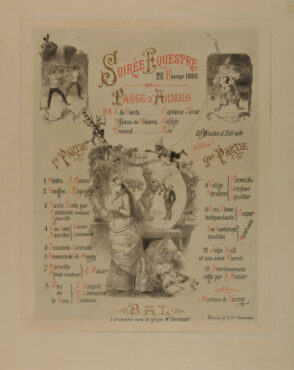 Announcement for a “Soirée Equestre”